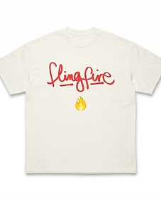 FlingFire Flame Oversized Tee