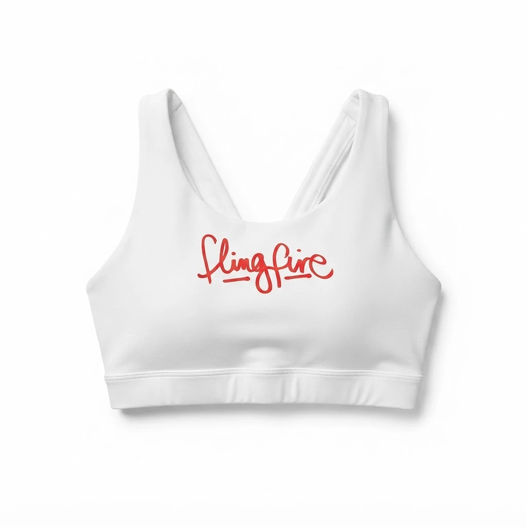 FlingFire Script Sports Bra 1