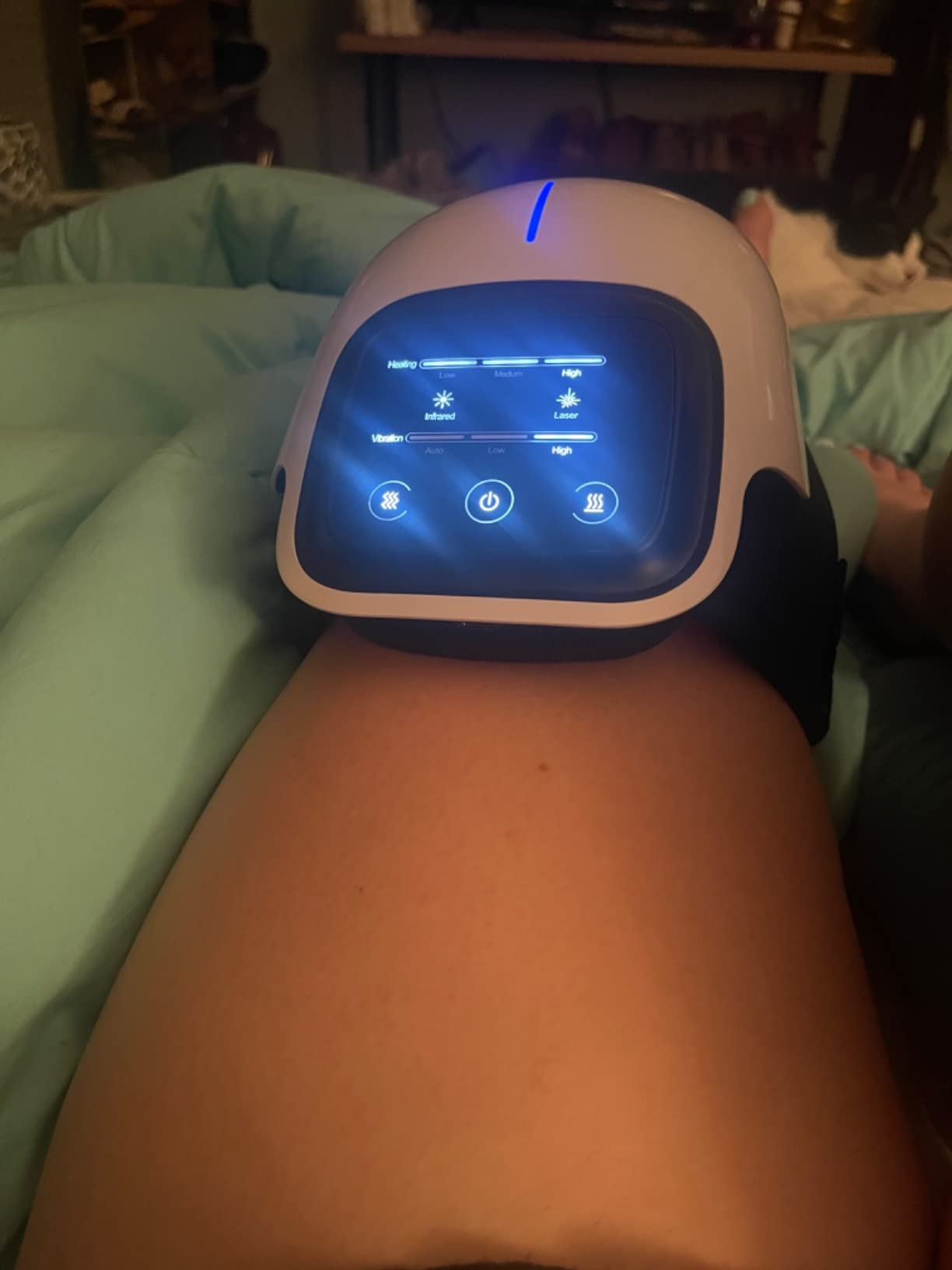 Sofia L. with the Roshvela knee massager