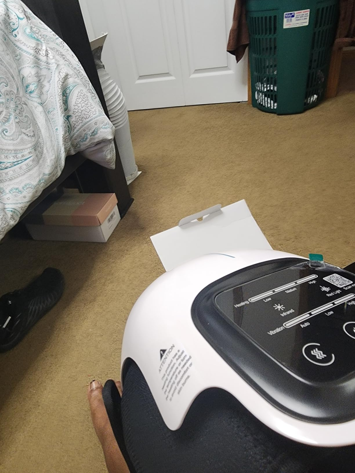 Denise R. with the Roshvela knee massager