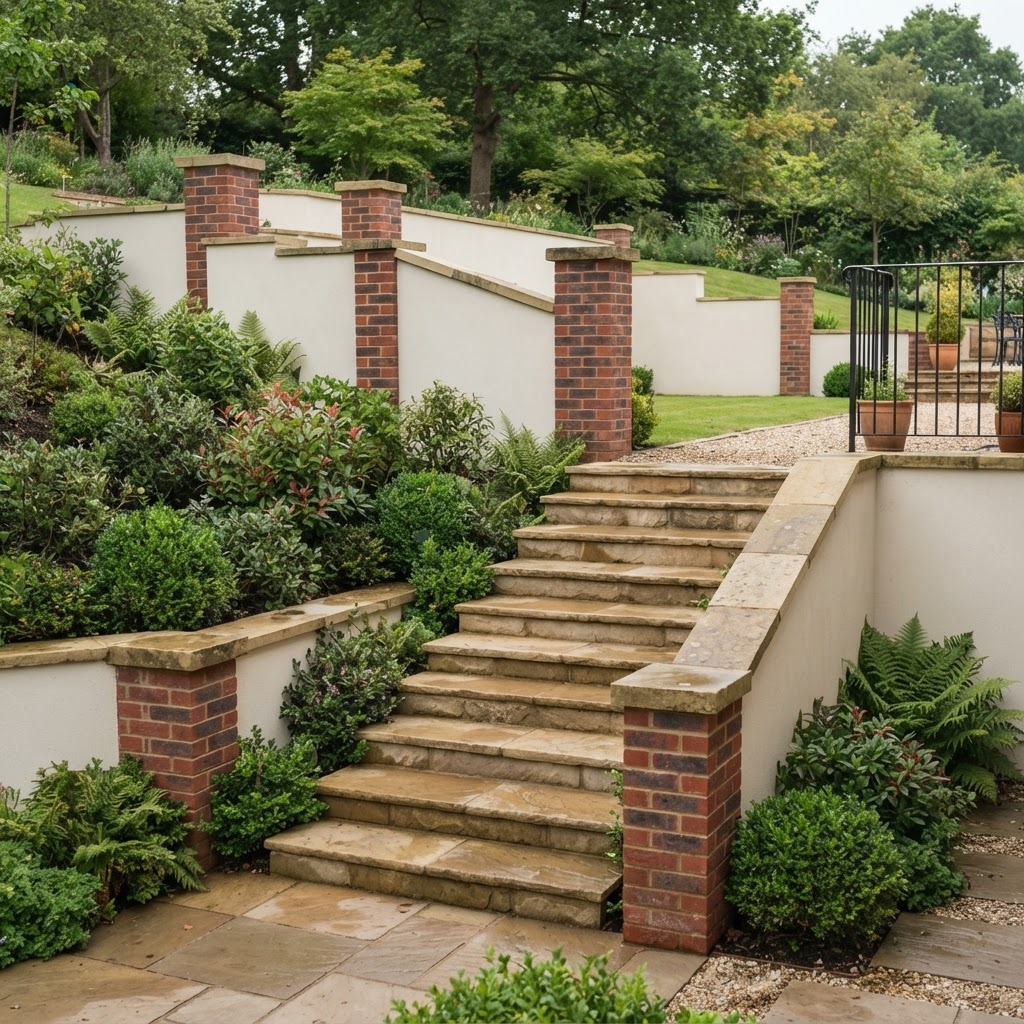 Retaining Walls, Brickwork & Rendering in Salford by Elegant Landscape & Design