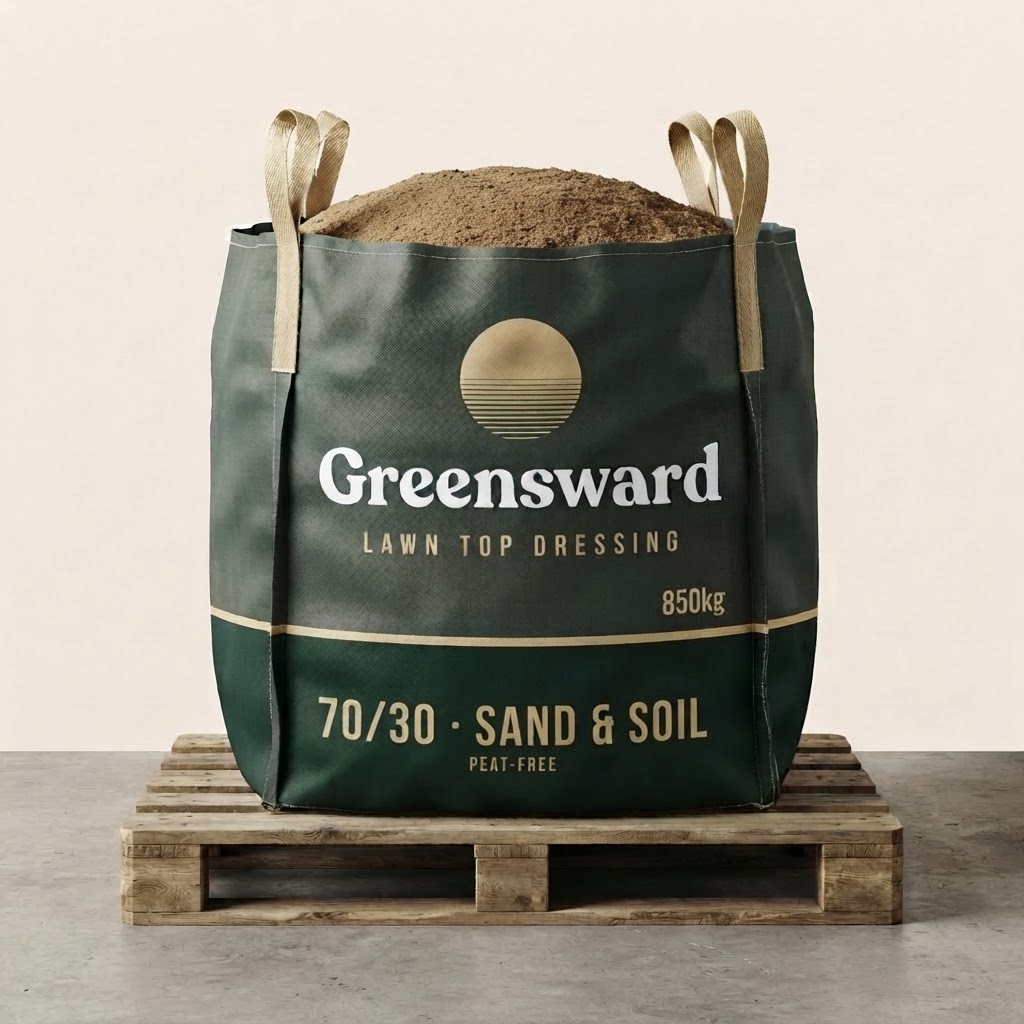 Greensward Lawn Top Dressing 850kg bulk bag — 70/30 sand and soil, peat-free