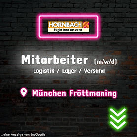 Social-Media-Anzeige: Mitarbeiter (m/w/d) Logistik, Lager, Versand in München Fröttmaning