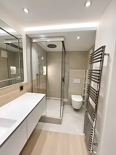 Salle de bains, douche, après