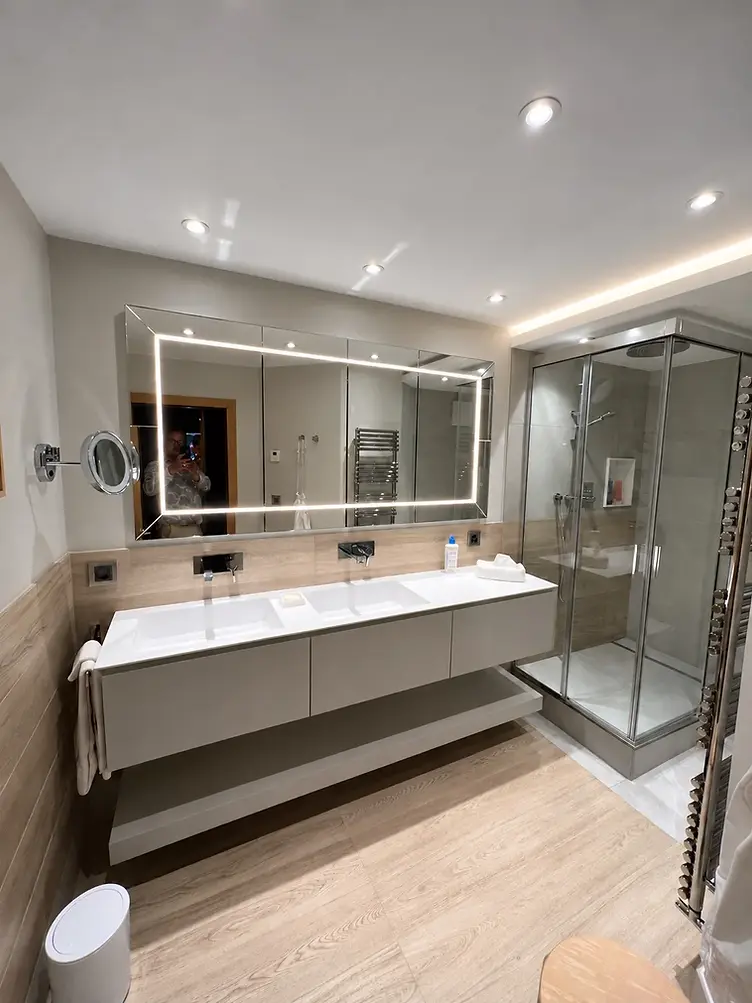 Salle de bains, double vasque, après