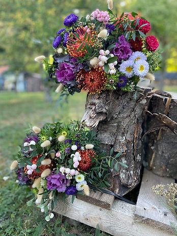 Bouquet de saison façonné dans l'atelier