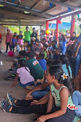 Encuentro con los niños y las familias de Los Cedros