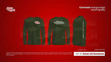 Artículo oficial: Camiseta manga larga estampada — Amor sin fronteras (RS-4)