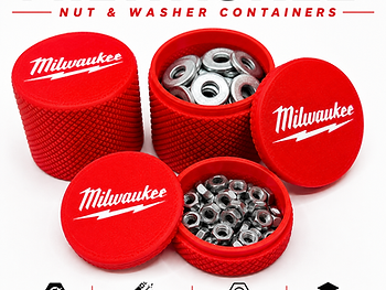 Milwaukee Nut & Washer Containers