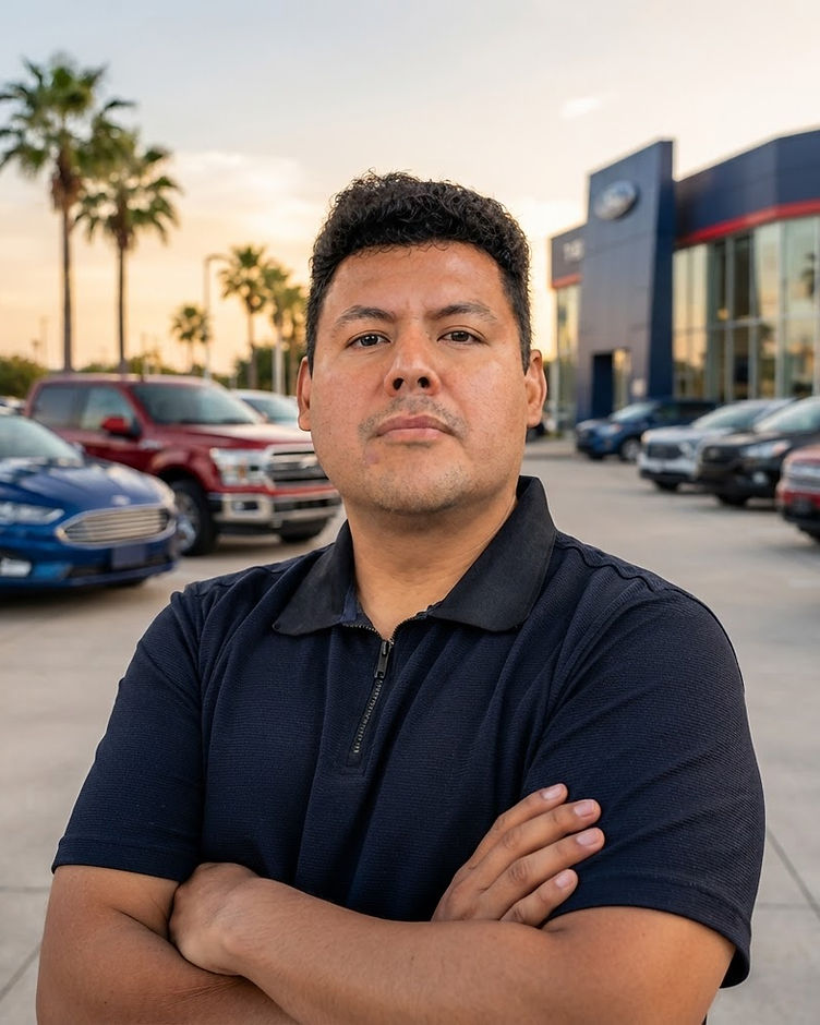 David Escobar with a vehicle in the Houston area