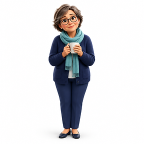 Illustration of a friendly Canny Fast Sale support specialist