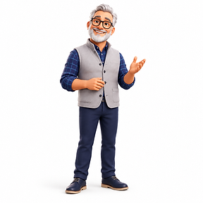Illustration of a friendly Canny Fast Sale valuation specialist