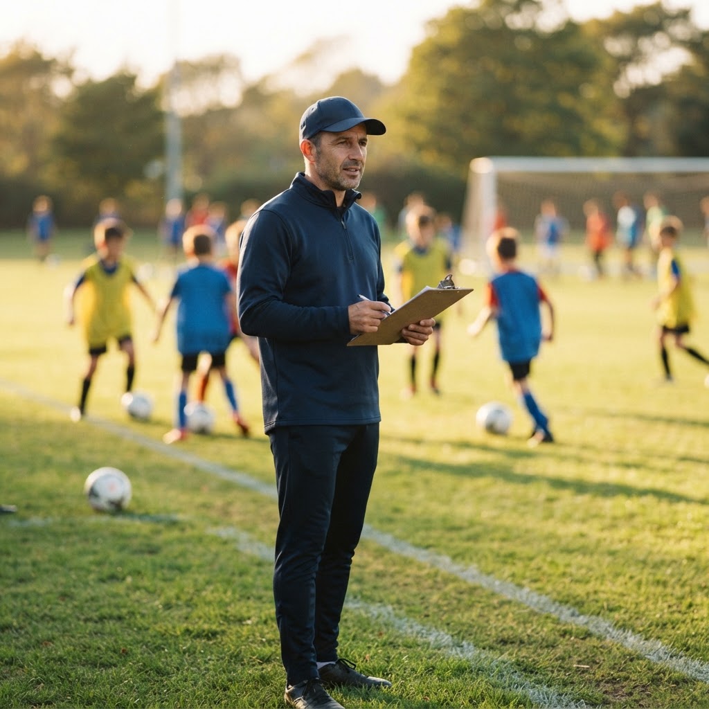 Coach on the sideline