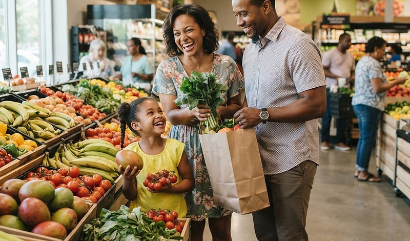 Fresh Jamaican market produce