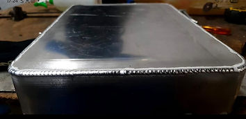 Aluminium tank lid weld