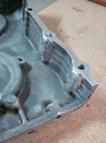 Aluminium housing weld repair