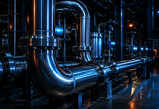 Industrial stainless steel pipe welding and fabrication