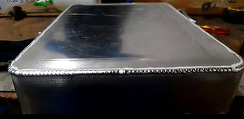 Aluminium tank weld seam