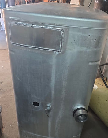 Aluminium tank patch repair
