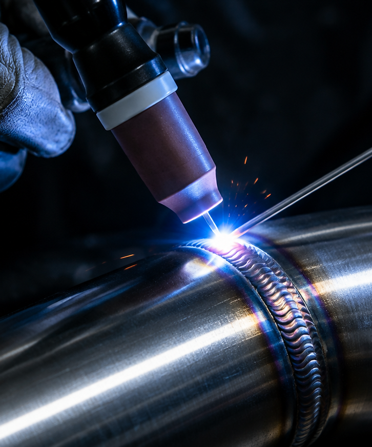 Stainless steel pipe welding by Keyser Specialized Welding
