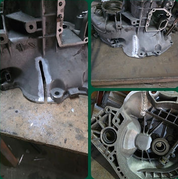 Aluminium casing crack repairs