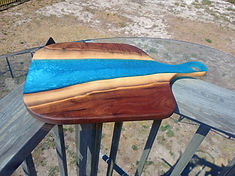 River & resin inlay work