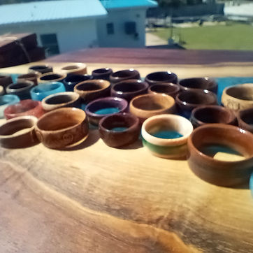 The day's stock laid out on a river board.