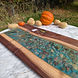 Live Edge River Board with Stone