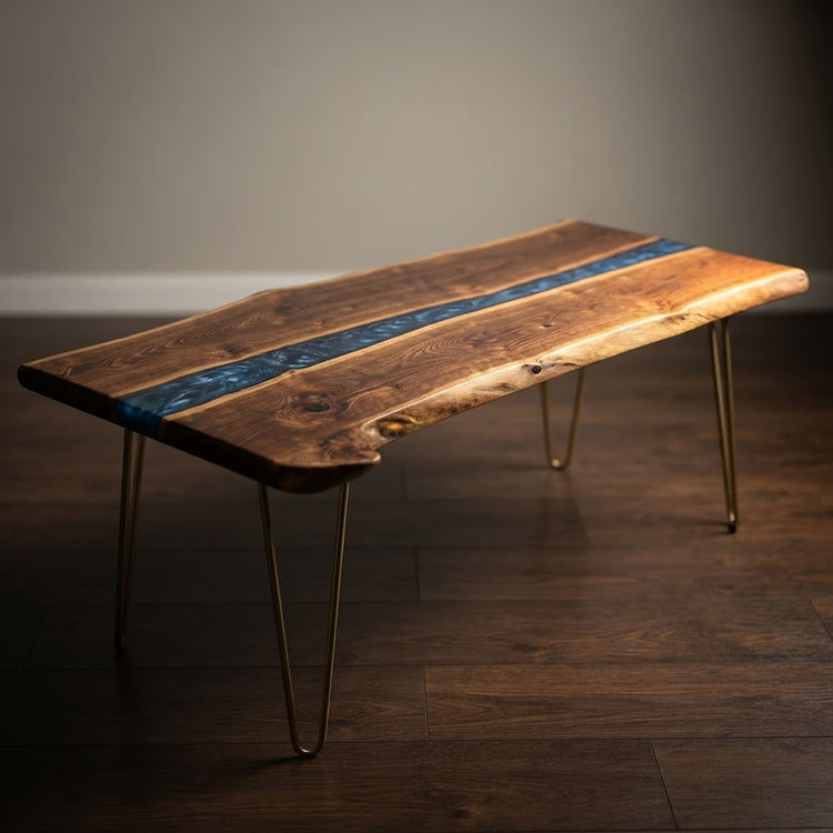 Live Edge River Coffee Table