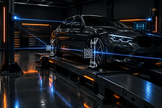 Parallélisme 3D à Roubaix — réglage laser de la géométrie des roues