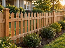 Wood Picket fence