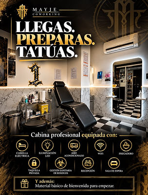 Arrive, set up, tattoo: a fully equipped cabin