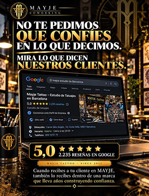5 stars and over 2,200 Google reviews