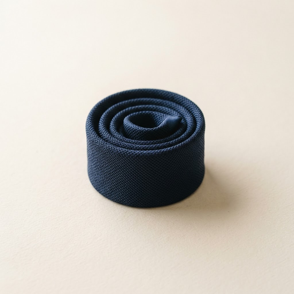 Wool Grenadine Tie — Charcoal