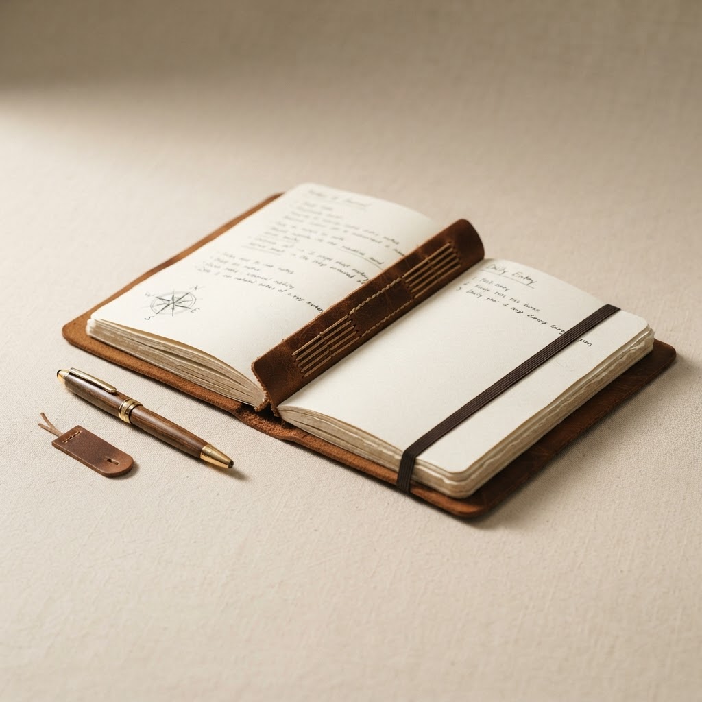 Black Refillable Journal