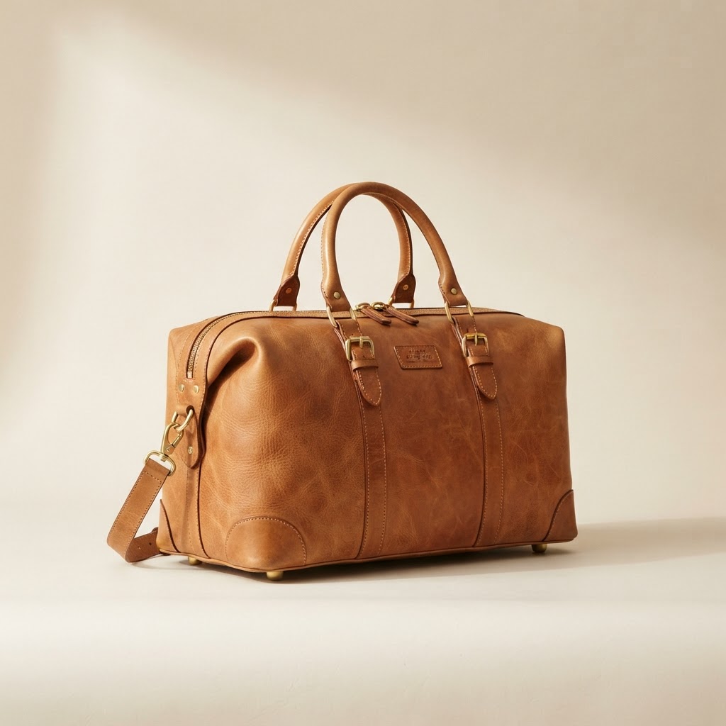 Dark Brown Leather Briefcase