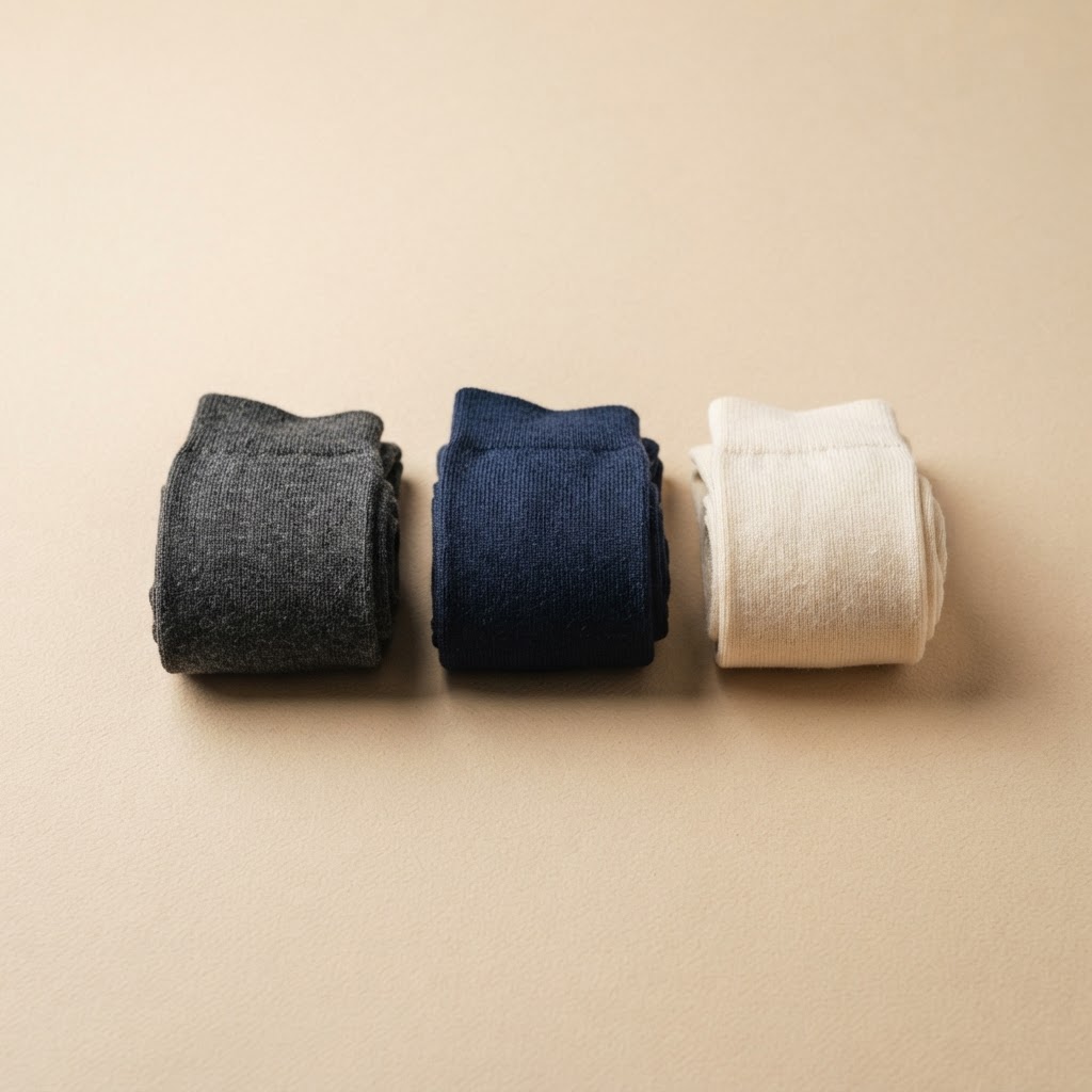 Egyptian Cotton Socks — Navy