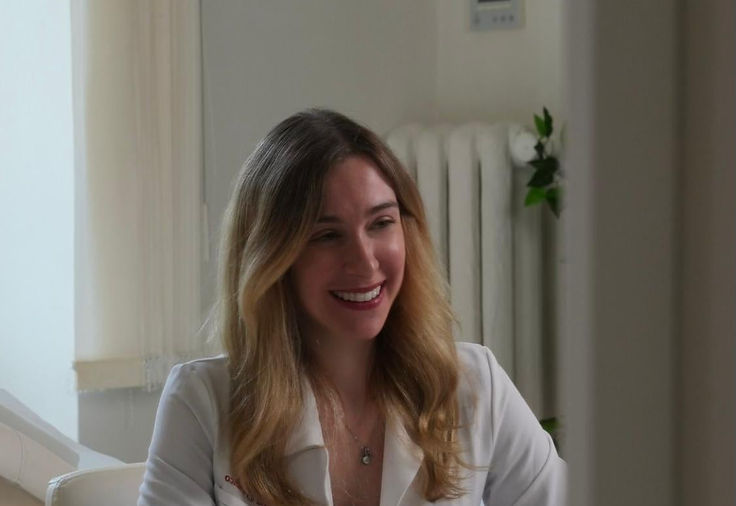 Ylenia Di Franco nel suo studio
