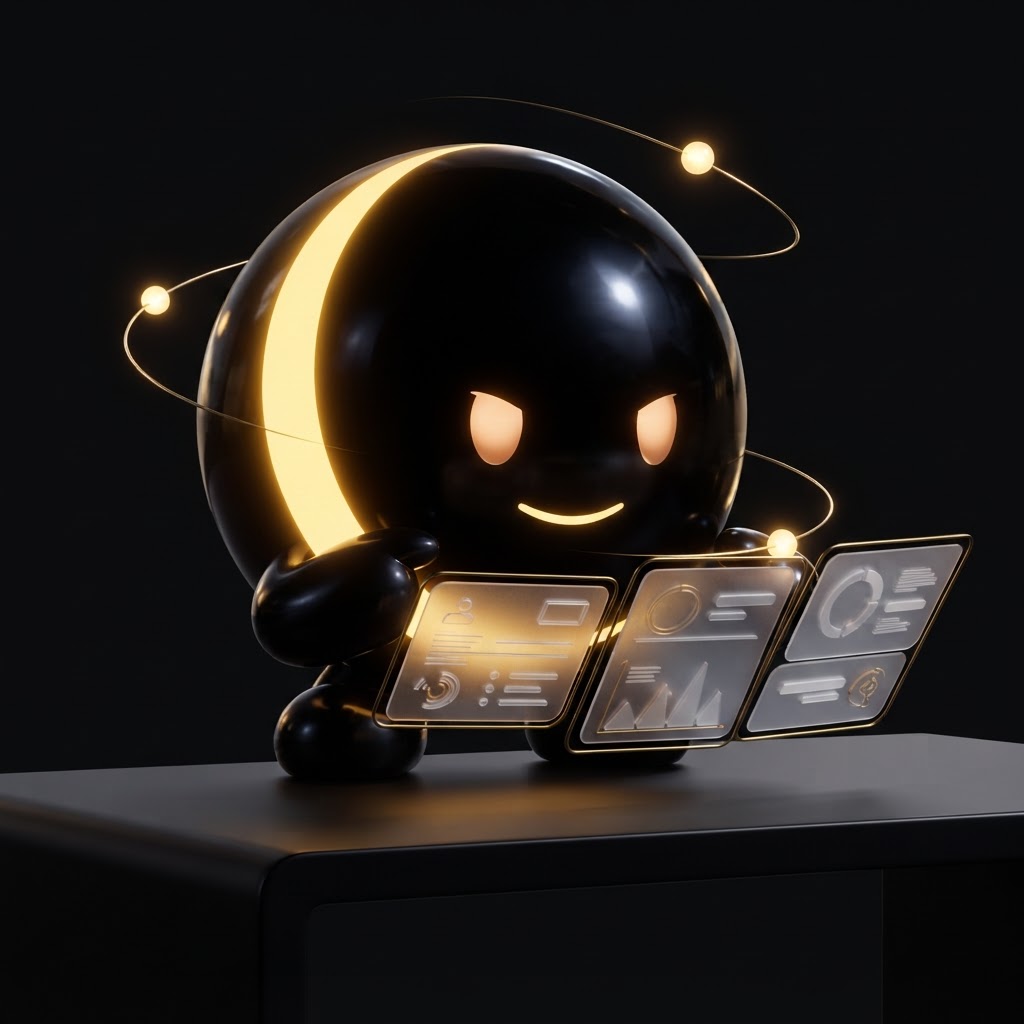 Luappi trabajando en su escritorio