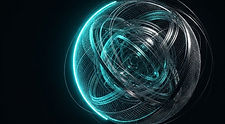 A sphere of glowing connections representing automation and artificial intelligence
