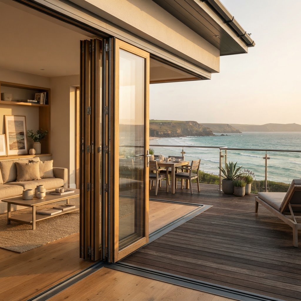 Combiline bi-folding door