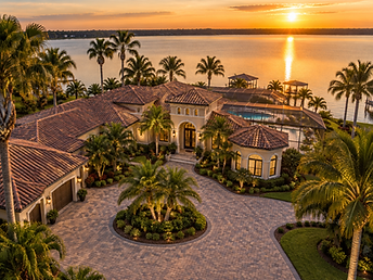 10430 Ramble Ridge Ct, Weeki Wachee, FL 34613 — Lakefront estate with paver motor court and screened pool