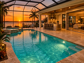 10307 Waters Edge Ct, Weeki Wachee, FL 34613 — Screened pool lanai facing the water