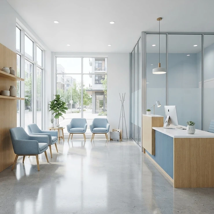 Waiting Room & Reception Cleaning 1