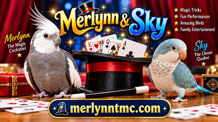 Welcoming Sky The Quaker Parrot: A New Co-Star for Leigh Hotz's Magic Shows