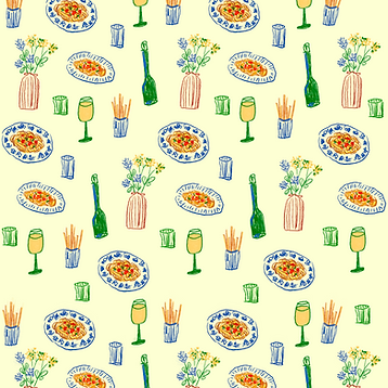 Riviera Tile textile print — Resort & Coastal