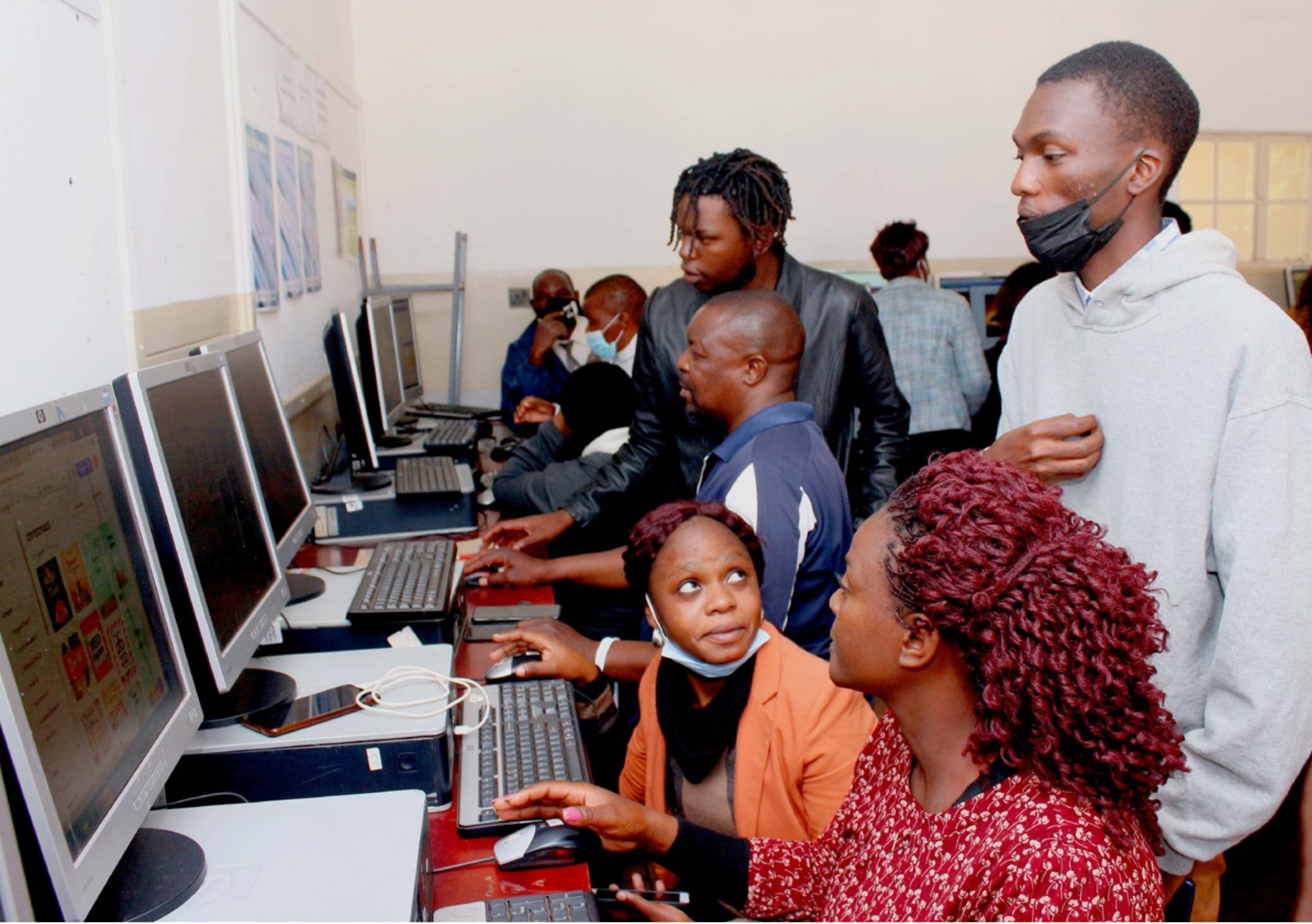 Hands-on ICT training in our Bulawayo lab