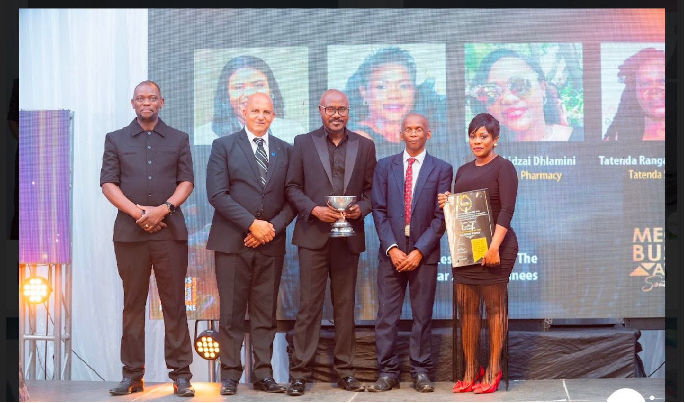 Directors winning an award for outstanding business ethics
