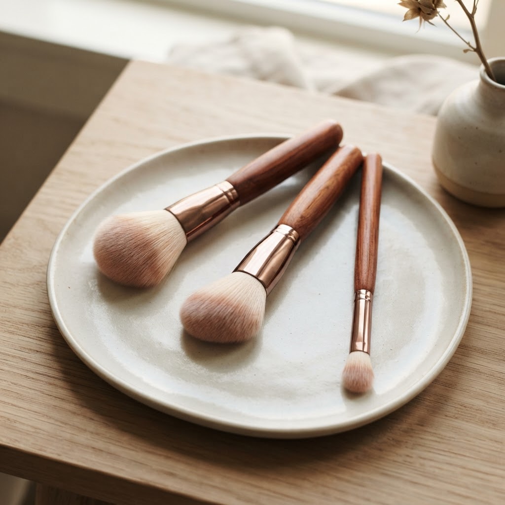 Sculpt Brush Trio in Rosewood & Blush