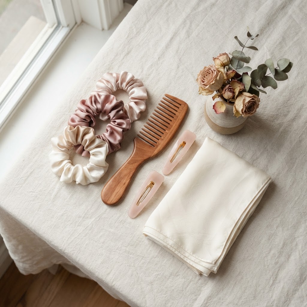 Sets & Gifts styled on a vanity